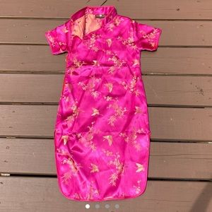 traditional pink dress